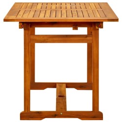 Table à dîner de jardin (120-170)x80x75 cm Bois d'acacia massif 568878568878