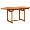 Table à dîner de jardin (120-170)x80x75 cm Bois d'acacia massif 568879568879