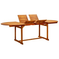 Table à dîner de jardin (160-240)x100x75cm Bois d'acacia massif 568880568880