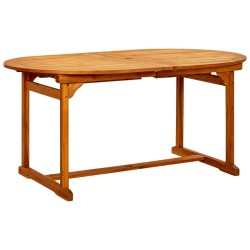 Table à dîner de jardin (160-240)x100x75cm Bois d'acacia massif 568880568880
