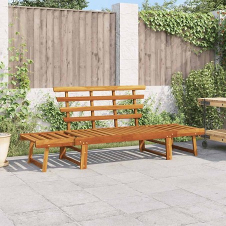 Banc de jardin 2-en-1 190 cm Bois solide d'acacia 568881568881