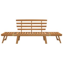 Banc de jardin 2-en-1 190 cm Bois solide d'acacia 568881568881