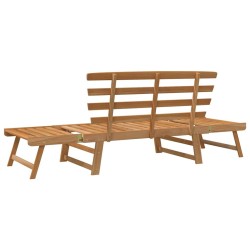 Banc de jardin 2-en-1 190 cm Bois solide d'acacia 568881568881