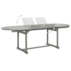 Table à dîner de jardin (160-240)x100x75cm Bois d'acacia massif 568888568888