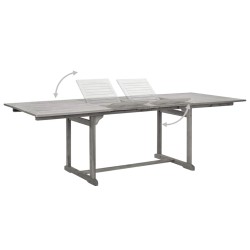 Table à dîner de jardin (160-240)x100x75cm Bois d'acacia massif 568889568889