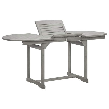Table à dîner de jardin (120-170)x80x75 cm Bois d'acacia massif 568890568890