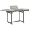 Table à dîner de jardin (120-170)x80x75 cm Bois d'acacia massif 568890568890