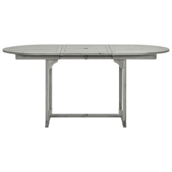 Table à dîner de jardin (120-170)x80x75 cm Bois d'acacia massif 568890568890