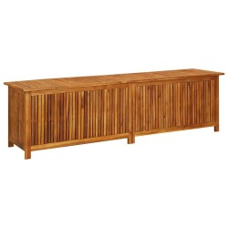Boîte de rangement de jardin 200x50x58 cm Bois d'acacia solide 568897568897