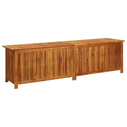 Boîte de rangement de jardin 200x50x58 cm Bois d'acacia solide 568897568897