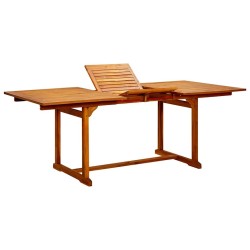 Table à dîner de jardin (150-200)x100x75cm Bois d'acacia massif 568901568901