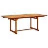 Table à dîner de jardin (150-200)x100x75cm Bois d'acacia massif 568901568901