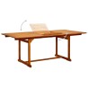 Table à dîner de jardin (150-200)x100x75cm Bois d'acacia massif 568901568901
