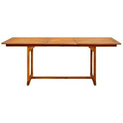 Table à dîner de jardin (150-200)x100x75cm Bois d'acacia massif 568901568901