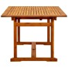Table à dîner de jardin (150-200)x100x75cm Bois d'acacia massif 568901568901
