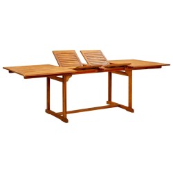 Table à dîner de jardin (160-240)x100x75cm Bois d'acacia massif 568902568902
