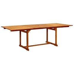 Table à dîner de jardin (160-240)x100x75cm Bois d'acacia massif 568902568902