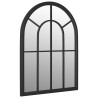 Miroir de jardin Noir 60x45 cm Fer pour utilisation extérieure 568911568911