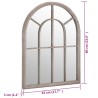 Miroir de jardin Sable 60x45 cm Fer pour utilisation extérieure 568912568912