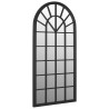 Miroir de jardin Noir 90x45 cm Fer pour utilisation extérieure 568913568913