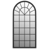 Miroir de jardin Noir 90x45 cm Fer pour utilisation extérieure 568913568913