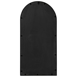 Miroir de jardin Noir 90x45 cm Fer pour utilisation extérieure 568913568913