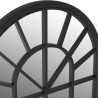 Miroir de jardin Noir 90x45 cm Fer pour utilisation extérieure 568913568913