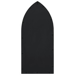 Miroir de jardin Noir 100x45 cm Fer pour utilisation extérieure 568914568914