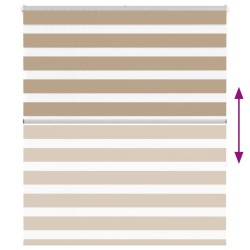 Store zèbre marron sable largeur du tissu 130,9 cm polyester 568919568919
