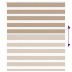 Store zèbre marron sable largeur du tissu 115,9 cm polyester 568928568928
