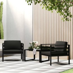 Canapés simples 2 pcs avec coussins Aluminium Anthracite 568933568933