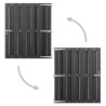 Portillon WPC 100x112 cm Gris 568935568935
