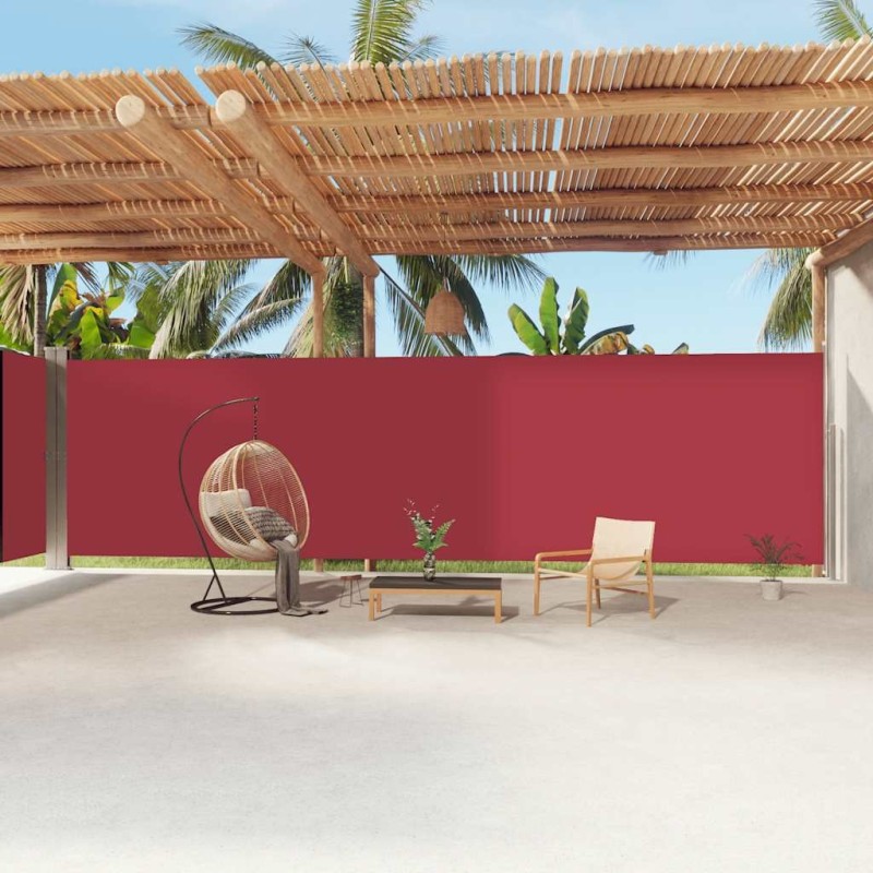 Auvent latéral rétractable Rouge 220x1200 cm 568937568937