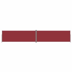 Auvent latéral rétractable Rouge 220x1200 cm 568937568937