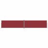 Auvent latéral rétractable Rouge 220x1200 cm 568937568937
