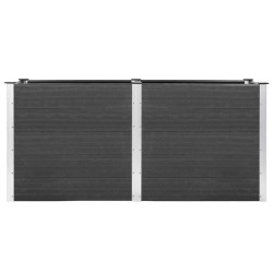 Lit surélevé de jardin 200x50x91 cm WPC Gris 568938568938