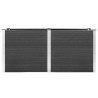 Lit surélevé de jardin 200x50x91 cm WPC Gris 568938568938