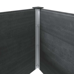 Lit surélevé de jardin 200x50x91 cm WPC Gris 568938568938