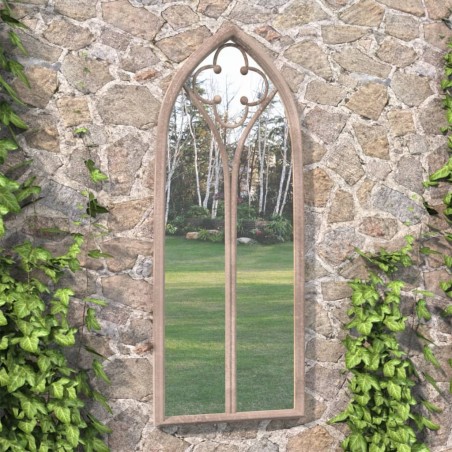 Miroir de jardin Sable 100x45cm Fer pour utilisation extérieure 568940568940