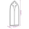 Miroir de jardin Sable 100x45cm Fer pour utilisation extérieure 568940568940