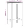 Table de bar 60x60x110 cm Bois de pin imprégné 568941568941