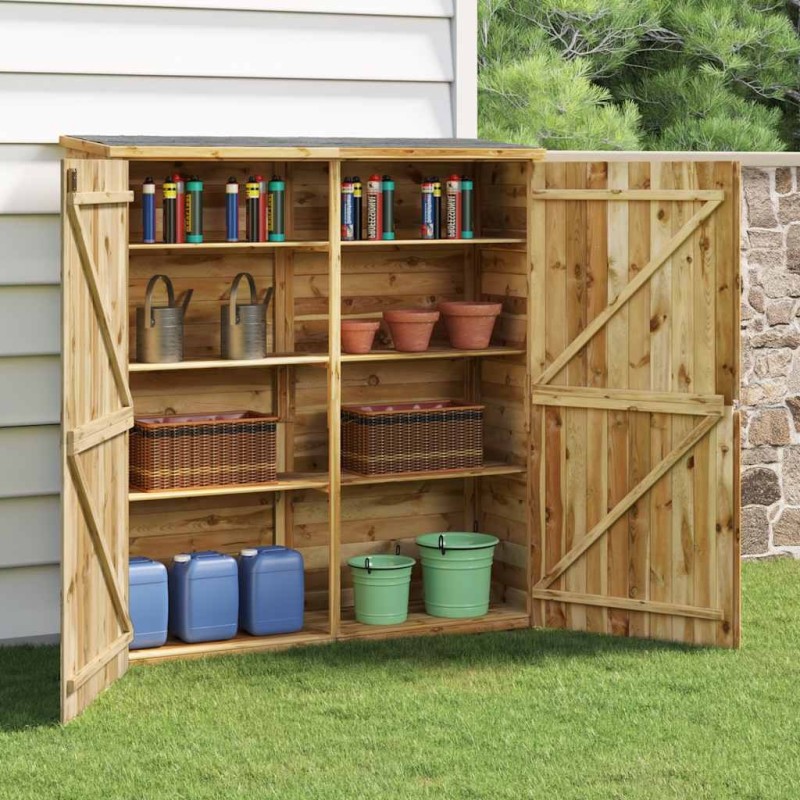 Abri à outils de jardin 163x50x171 cm Bois de pin solide 568943568943