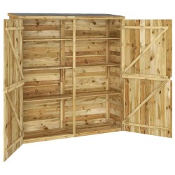 Abri à outils de jardin 163x50x171 cm Bois de pin solide 568943568943