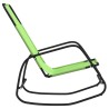 Chaise longue à bascule Vert Acier et textilène 568946568946