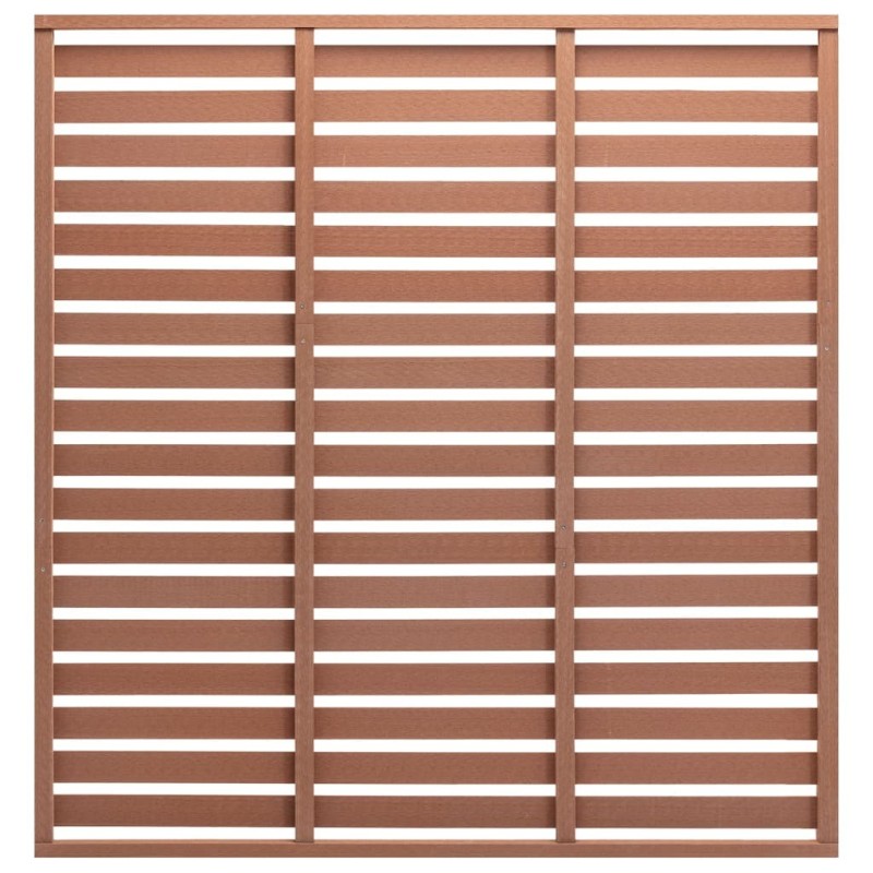 Panneau de clôture WPC 180x180 cm Marron 568948568948