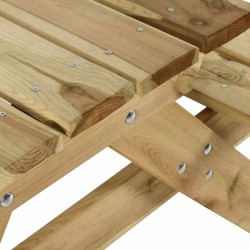 Table de pique-nique et bancs 220x122x72cm Bois de pin imprégné 568952568952