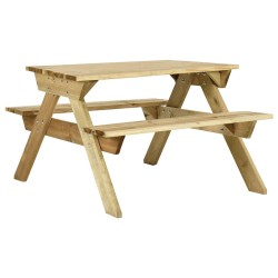 Table de pique-nique et bancs 110x123x73cm Bois de pin imprégné 568953568953