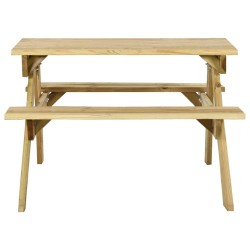 Table de pique-nique et bancs 110x123x73cm Bois de pin imprégné 568953568953
