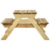 Table de pique-nique et bancs 110x123x73cm Bois de pin imprégné 568953568953