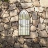 Miroir de jardin Sable 70x30 cm Fer pour utilisation extérieure 568956568956